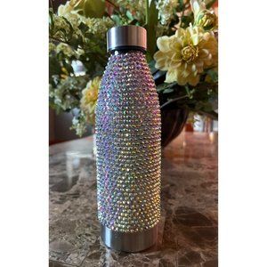 Rhinestone Plastic AB Glass Water Bottle Hand Crafted